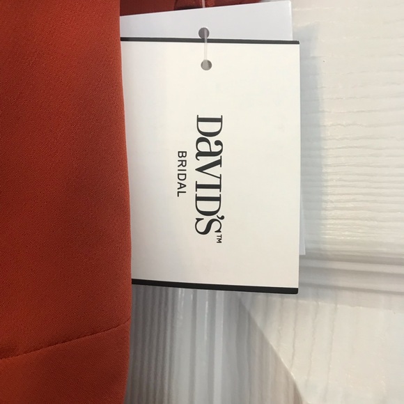 David’s Bridal - Size 8 - NWT. Bridesmaid Dress Sienna Flutter Sleeve Full Skirt - Picture 5 of 7